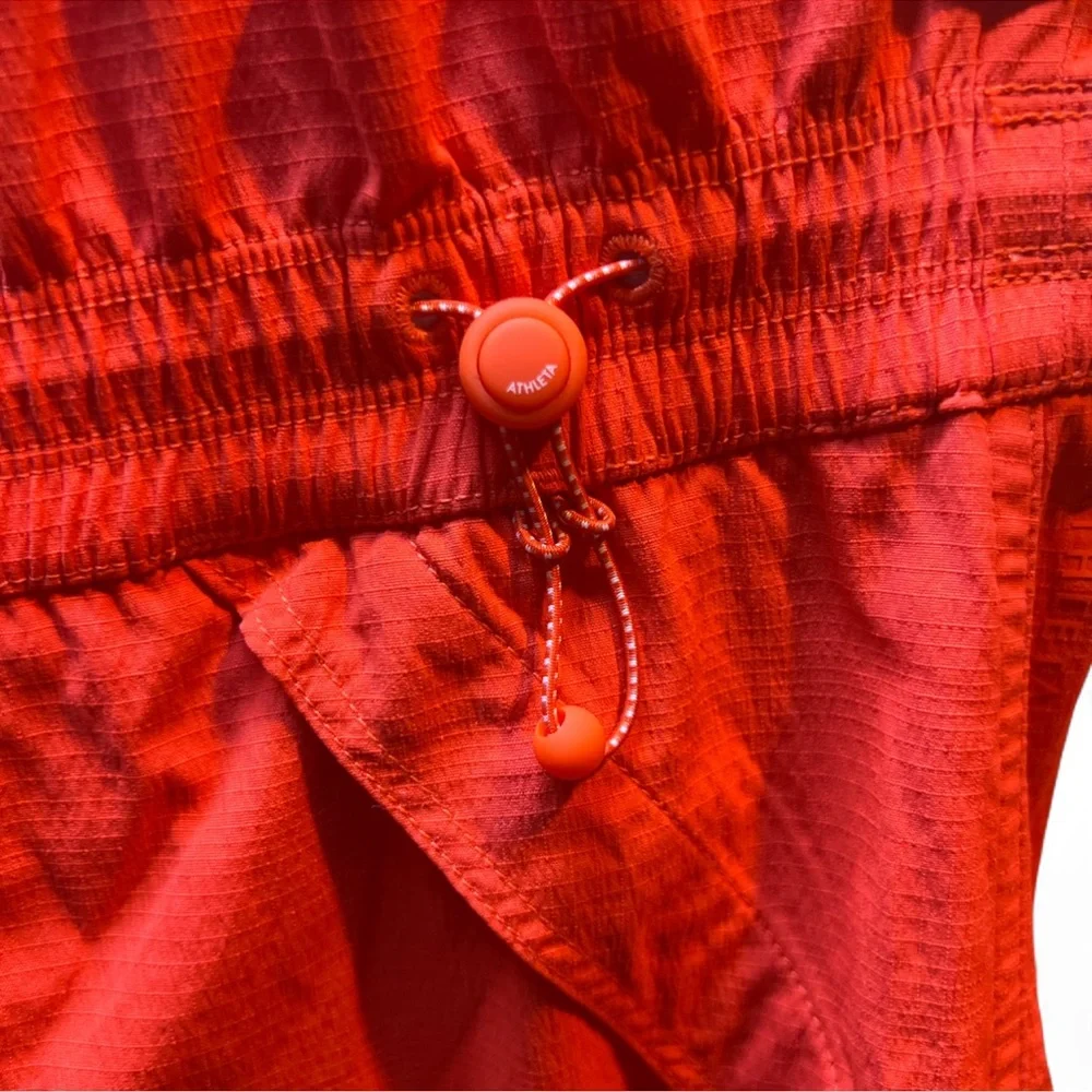 Athleta Trekkie High Rise Parachute Pants in Vermillion Orange - Picture 2 of 6